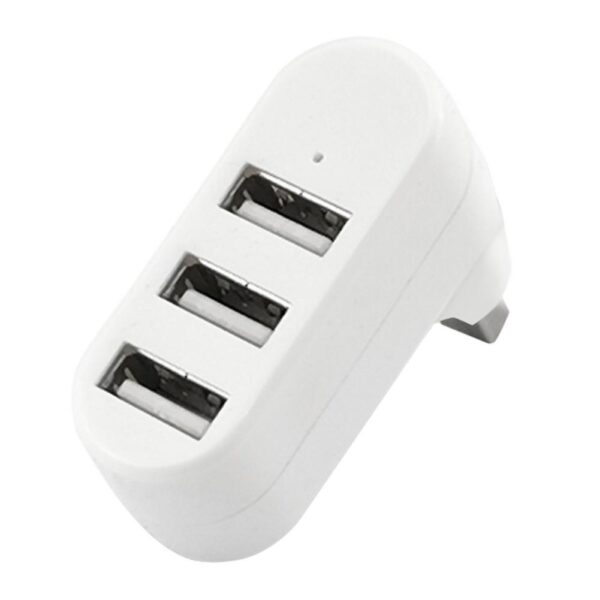 SKY POWER  3 Portlu USB 2.0 Hub Döner Kafalı Splitter Hub Adaptör Beyaz