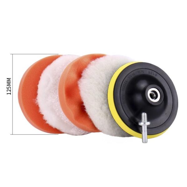 SKY POWER 5 Parça 12.5cm Battal Boy Oto Cila Polisaj Seti - Görsel 8