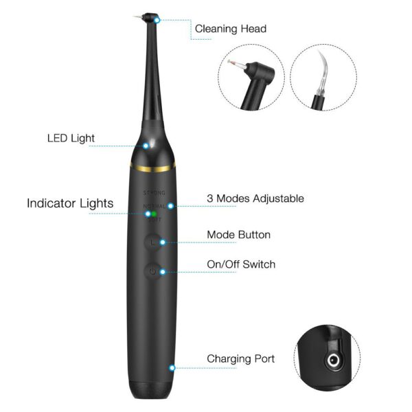 SKY POWER Ultrasonik Taşınabilir Diş Taşı Diş Lekesi Tartar Temizleyici - Görsel 6