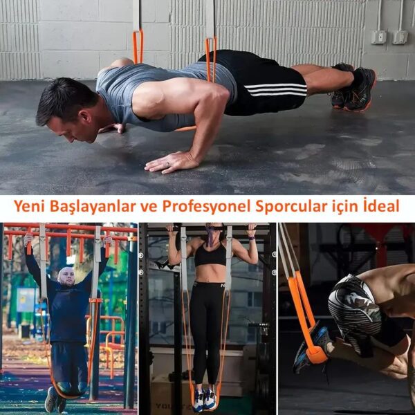 SKY POWER  Pull Up Barfiks Çekme Yardımcısı Evrensel Uyumlu 40kg Ağırlık Düşürücü Ayarlanabilir Kolay Kurulum Kullanım - Görsel 7