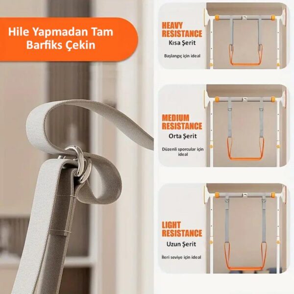 SKY POWER  Pull Up Barfiks Çekme Yardımcısı Evrensel Uyumlu 40kg Ağırlık Düşürücü Ayarlanabilir Kolay Kurulum Kullanım - Görsel 9