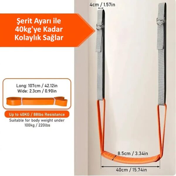 SKY POWER  Pull Up Barfiks Çekme Yardımcısı Evrensel Uyumlu 40kg Ağırlık Düşürücü Ayarlanabilir Kolay Kurulum Kullanım - Görsel 10
