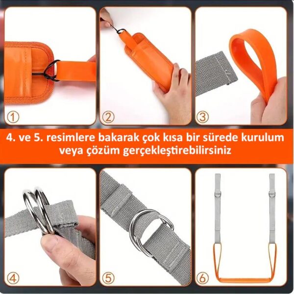 SKY POWER  Pull Up Barfiks Çekme Yardımcısı Evrensel Uyumlu 40kg Ağırlık Düşürücü Ayarlanabilir Kolay Kurulum Kullanım - Görsel 2