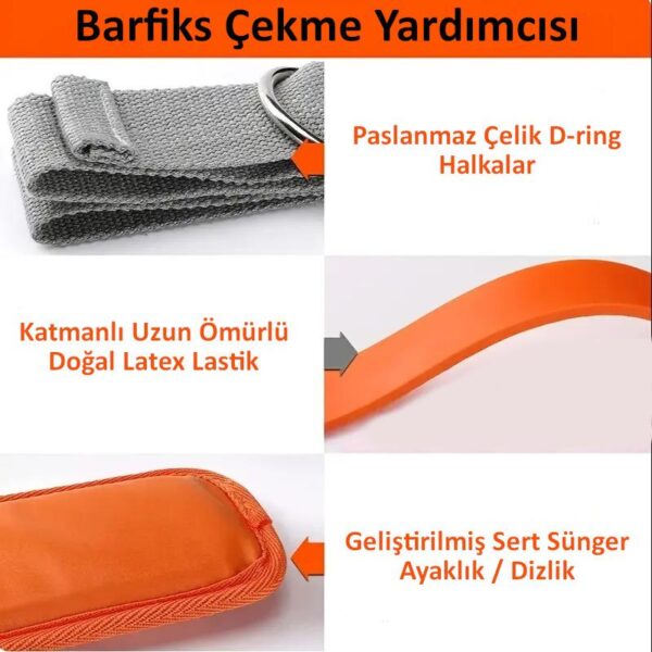SKY POWER  Pull Up Barfiks Çekme Yardımcısı Evrensel Uyumlu 40kg Ağırlık Düşürücü Ayarlanabilir Kolay Kurulum Kullanım - Görsel 4